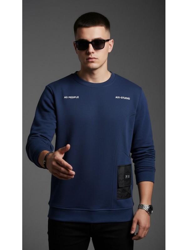 Erkek Kapüşonsuz Sweatshirt