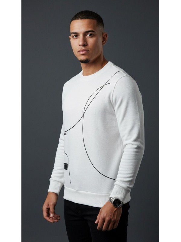 Erkek Kapüşonsuz Sweatshirt