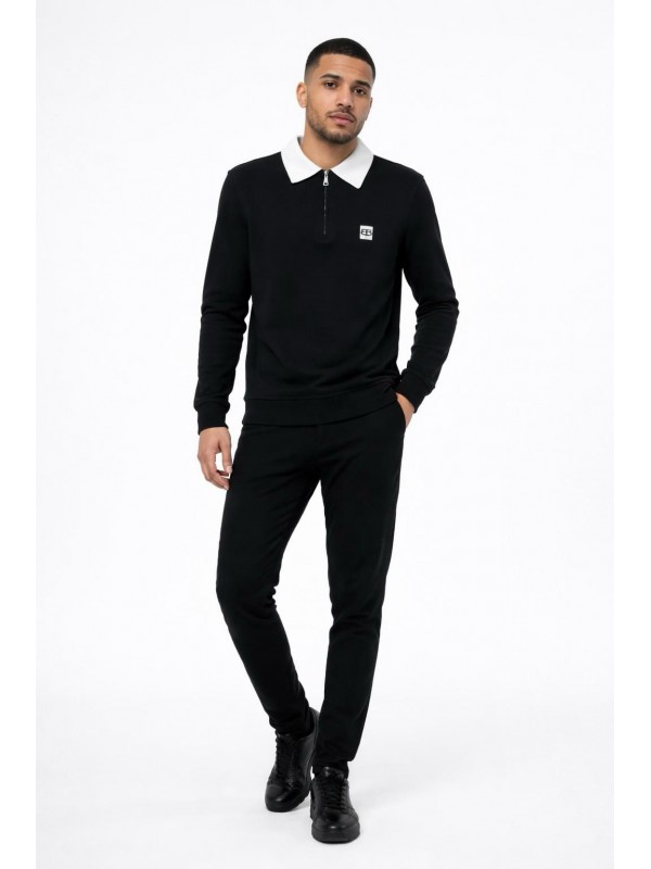 Erkek Yarım Fermuar Sweatshirt