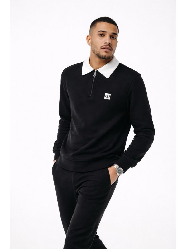 Erkek Yarım Fermuar Sweatshirt